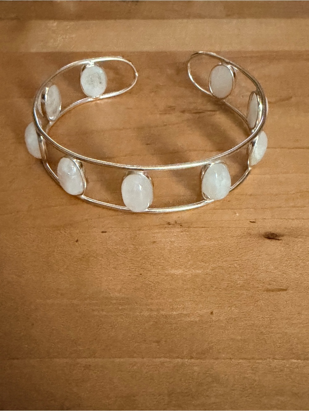 Classic Moonstone Bracelet - 925 Plated/Stamped